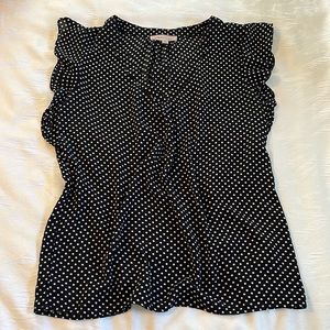 Philosophy Flutter Cap Sleeve Blouse
